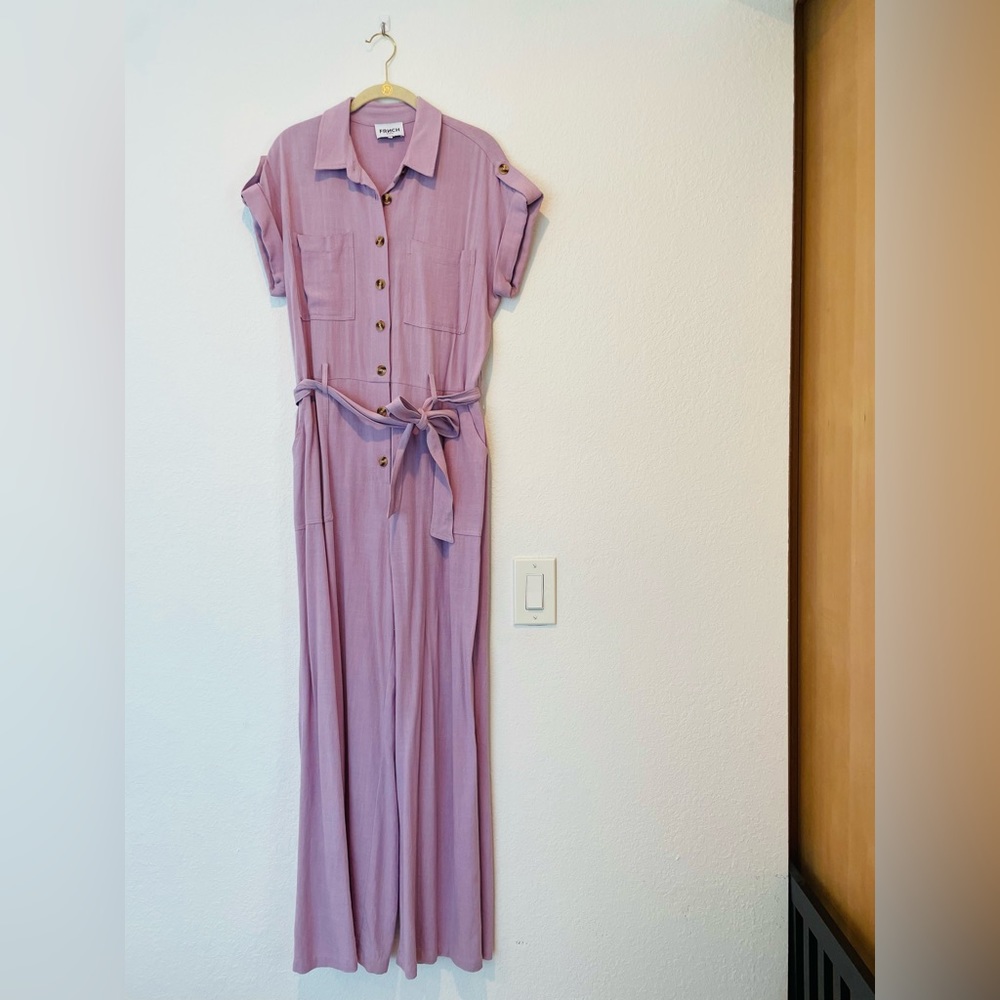 Lavender flowy jumpsuit